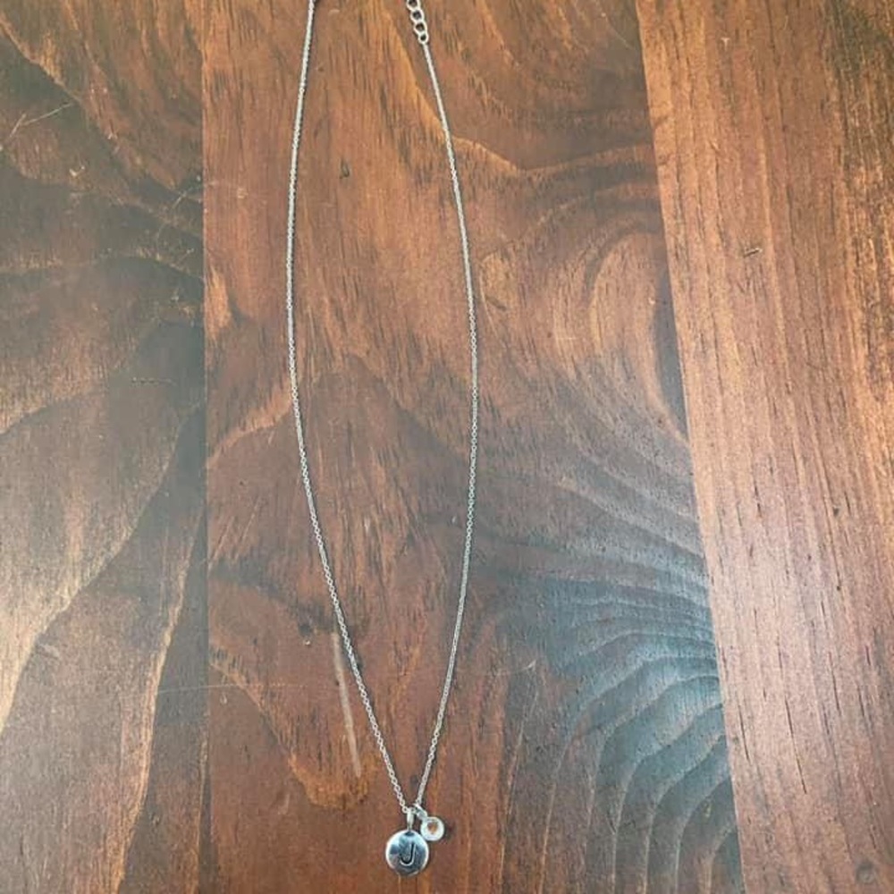 Touchstone crystal by Swarovski initial J necklace